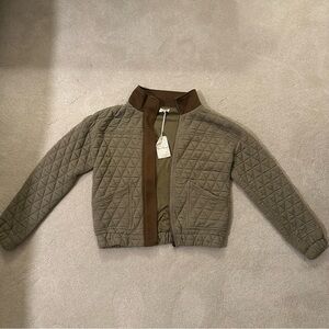 NWT Hem & Thread Quilted Bomber Jacket